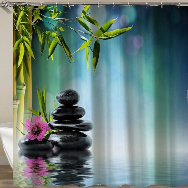 rideau de douche zen