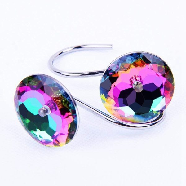 anneau de rideau de douche strass