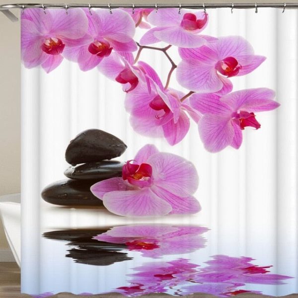 rideau de douche zen