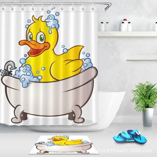 rideau de douche motif canard