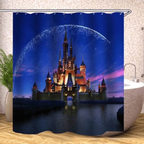 rideau de douche château féerique