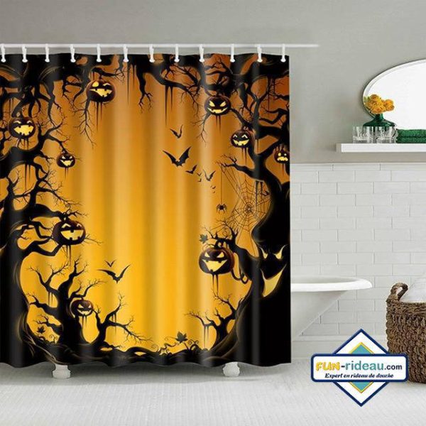 rideau de douche halloween