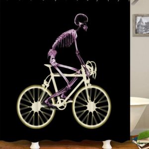 rideau de douche squelette