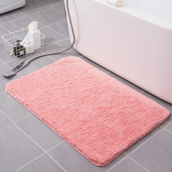 tapis de bain rose antidérapant